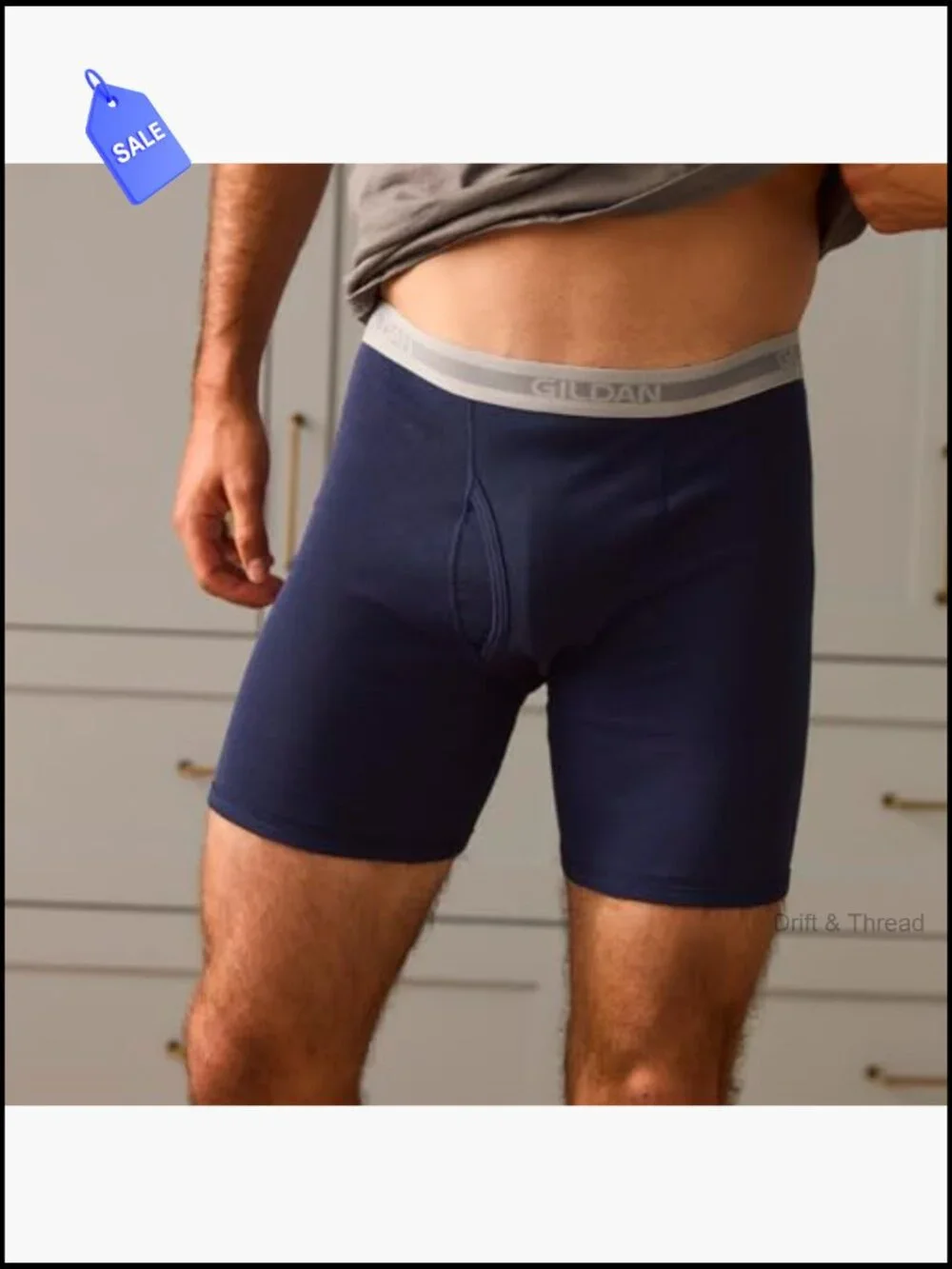 Men's Boxer Briefs 5-Pack Cotton Mid Rise Underwear